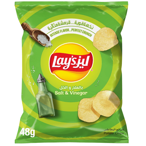 ليز شيبس بالملح والخل 48جم