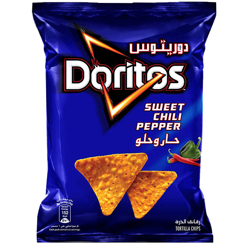 دوريتوس رقائق التورتيلا حار وحلو 48جم