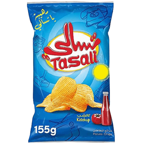 تسالي رقائق بطاطا بالكاتشـب 155جم