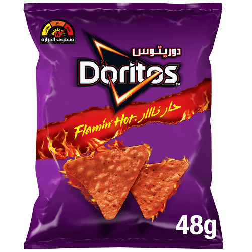 دوريتوس رقائق التورتيلا حار نار 48جم
