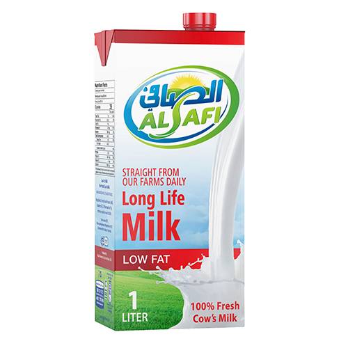 الصافي حليب قليل الدسم طويل الامد 1لتر