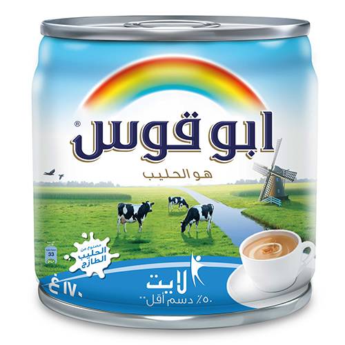 رينبو حليب مبخر خفيف 170جم