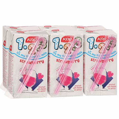 كي دي دي حليب بنكهة الفراولة 6×125مل