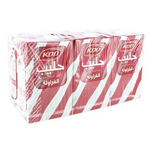 كي دي دي حليب بنكهة الفراولة 6×250مل