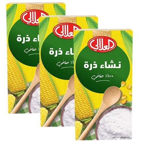 العلالي نشاء ذرة 400جم 3حبة