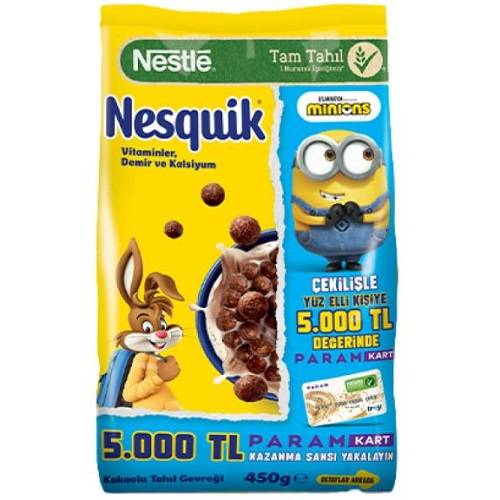 نستله نسكويك رقائق قمح مقرمشة بنكهة الشوكولاتة 450جم