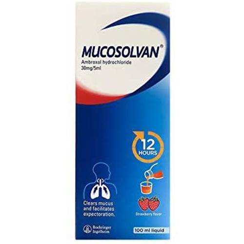 ميكوسولفان 30مجم/5مل طارد البلغم بنكهة الفراولة 100مل
