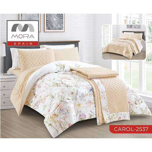 مورا كارول رقم.2537 لحاف مجوز كينج 7قطع 240x260سم موديل رقم.J-1055