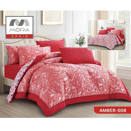 مورا امبر رقم.008 لحاف مجوز كينج 6قطع 240x260سم موديل رقم.J-1054