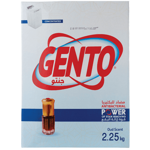 جنتو مسحوق غسيل عالي الرغوة برائحة العود 2.25كجم