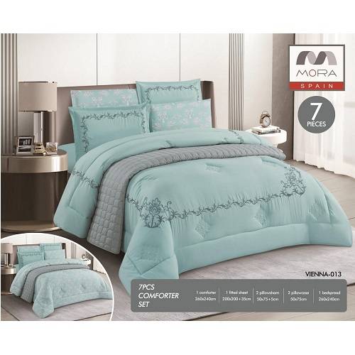 مورا فيينا رقم.013 لحاف مجوز كينج 7قطع 240x260سم موديل رقم.J-1053