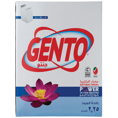جنتو مسحوق غسيل عالي الرغوة برائحة الورد 2.25كجم