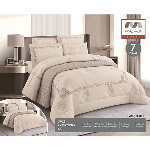 مورا فيينا رقم.011 لحاف مجوز كينج 7قطع 240x260سم موديل رقم.J-1053