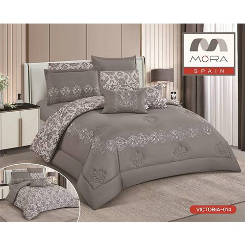 مورا فيكتوريا رقم.014 لحاف مجوز كينج 8قطع 240x260سم موديل رقم.J-1059