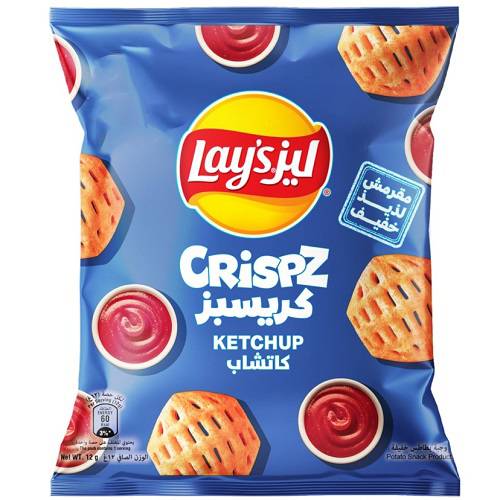 ليز كريسبز شيبس بالكاتشب 12جم