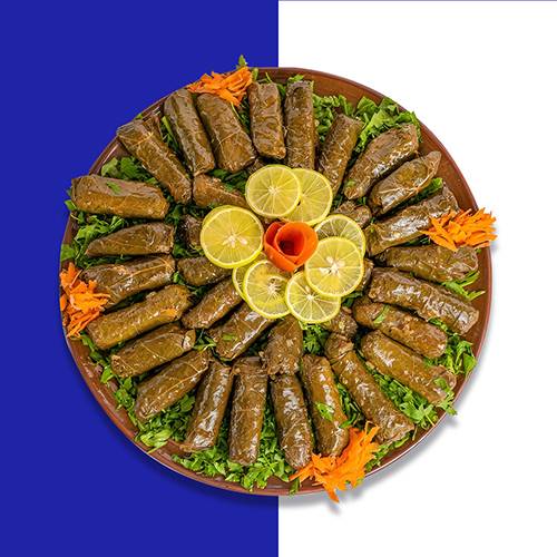 طبق محاشي ورق عنب