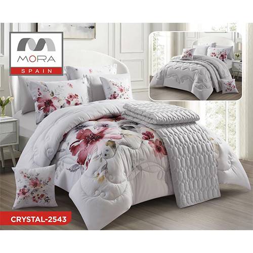 مورا كريستال رقم.2543 لحاف مجوز كينج 9قطع 240x260سم موديل رقم.J-1060