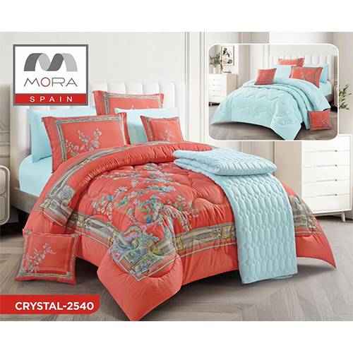مورا كريستال رقم.2540 لحاف مجوز كينج 9قطع 240x260سم موديل رقم.J-1060