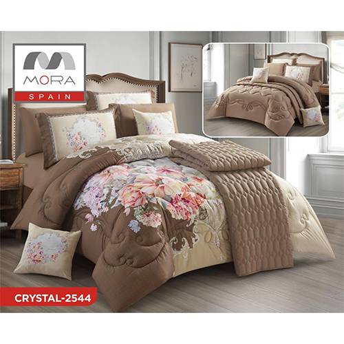 مورا كريستال رقم.2544 لحاف مجوز كينج 9قطع 240x260سم موديل رقم.J-1060