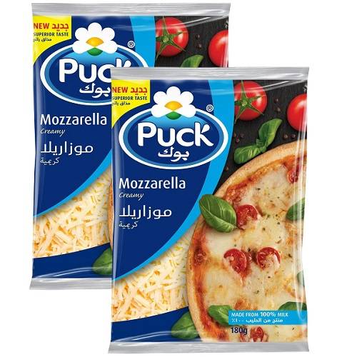بوك جبنة موزاريلا كريمي مبشورة 180جم 2حبة