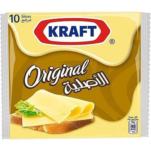 كرافت شرائح جبن اصلية 10شرائح 200جم