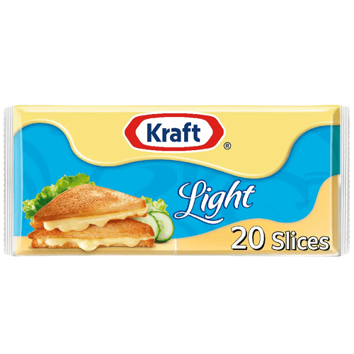 كرافت شرائح جبن لايت 20شريحة 400جم