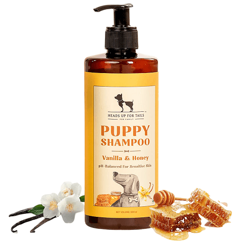 هيدز اب فور تيلز شامبو طبيعي للجراء والقطط الصغيرة برائحة الفانيليا والعسل 200مل