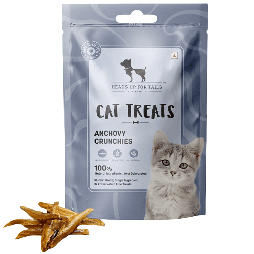 هيدز اب فور تيلز انشوجة مجففة مقرمشة للقطط 35جم