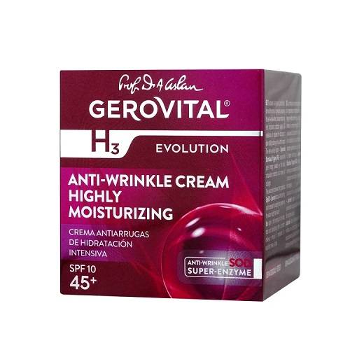 جيروفيتال اتش3 كريم المضاد للتجاعيد مرطب للغاية بعامل حماية10 50مل