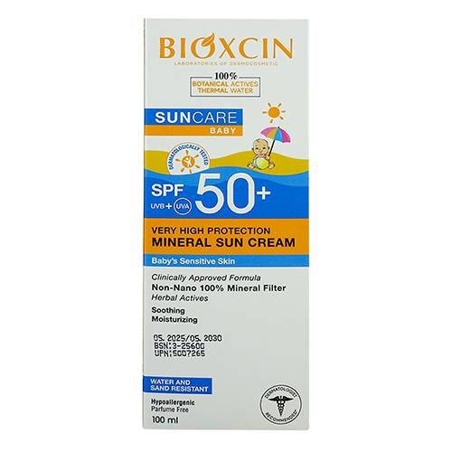 بيوكسين كريم واقي شمس معدني للاطفال بعامل حماية 50+ 100مل