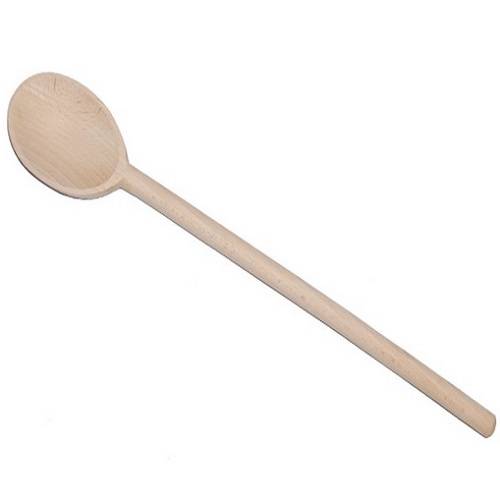 جيور مغرفة خشبية بيضاوية نحيفة 25سم