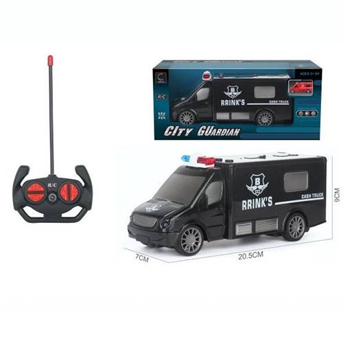 سيارة بوليس مع ريموت اسود موديل رقم.6158D