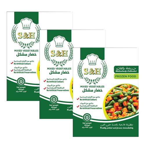 اس اند اتش خضار مشكل 400جم 3حبة