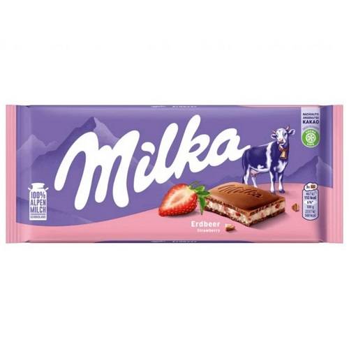 ميلكا شوكولاتة بالفراولة 90جم