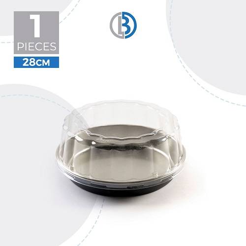 علب كيك ذات قاعدة ذهبية 28سم موديل رقم.JS-6828