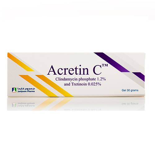 اكرتين سي 1.2%/0.025% جل لعلاج حب الشباب 30جم