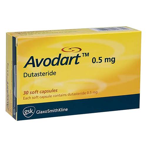 افودارت دوتاستيرايد 0.5مجم لعلاج تضخم البروستاتا 30كبسولة هلامية