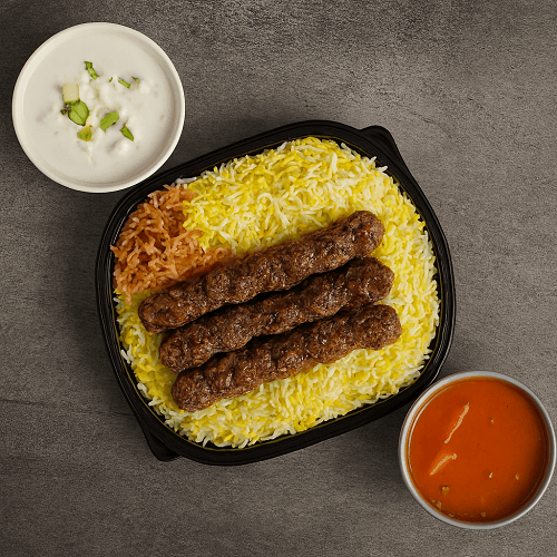 كباب مع العيش