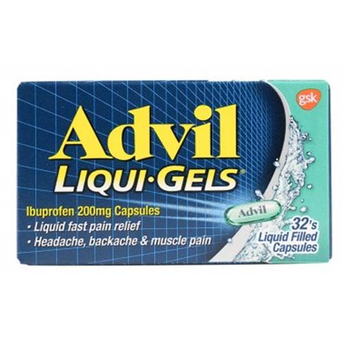 ادفيل 200مجم ايبوبروفين ليكوي جل سائل فعال لتسكين الالام 32كبسولة بسائل