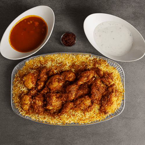 جاط برياني دجاج تكفي 4اشخاص