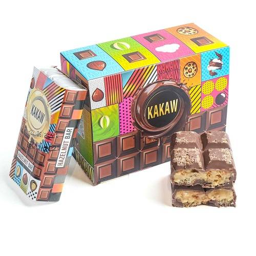 كاكاو بار بحشوة البندق 100جم 5حبة