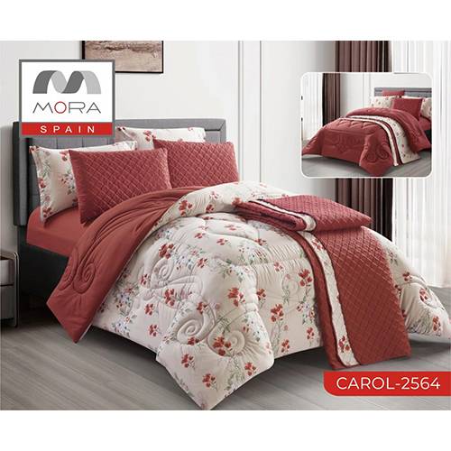 مورا كارول رقم.2564 لحاف مجوز كينج 7قطع 240×260سم موديل رقم.J-1065
