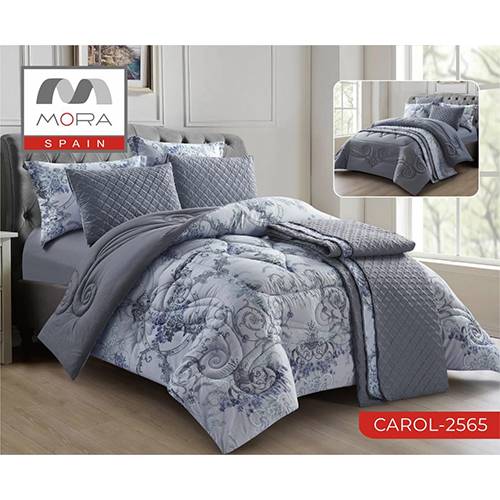 مورا كارول رقم.2565 لحاف مجوز كينج 7قطع 240×260سم موديل رقم.J-1065