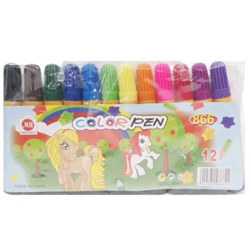 مجموعة اقلام تلوين 12قلم رقم.866