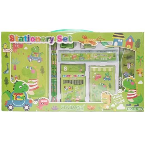 مجموعة ادوات مدرسية اخضر رقم.E-102