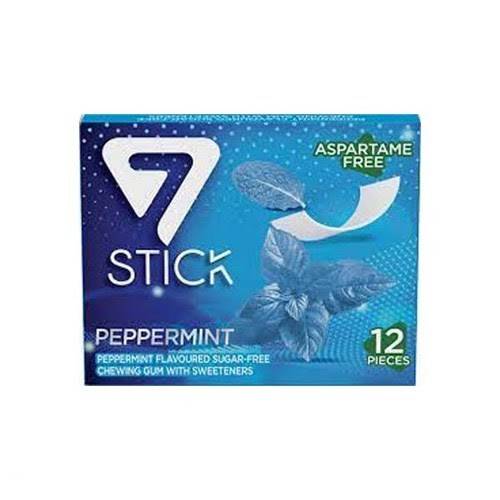 7ستيك علكة خالية من السكر بنكهة النعناع مع المحليات 12حبة