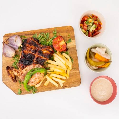 1/2 دجاجة على الفحم