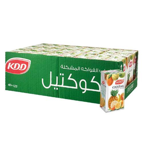 كي دي دي عصير الكوكتيل 125مل 40حبة