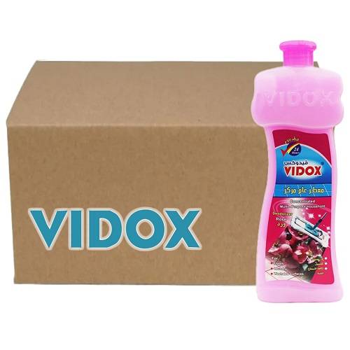 فيدوكس معطر عام مركز متعدد الاستعمالات برائحة الورد 725مل 12حبة