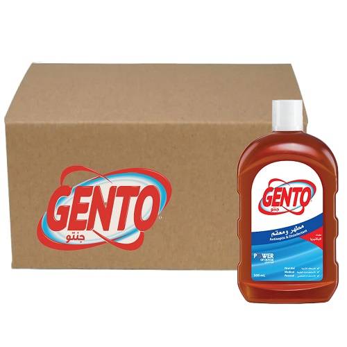 جنتو مطهر ومعقم مضاد للبكتيريا 500مل 12حبة